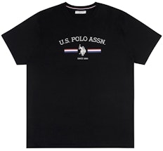 U.S. Polo Assn. Stripe Rider T-Shirt Schwarz